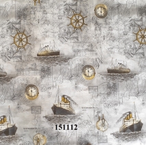 Decal tường 1.2m 151112 (thuyền xám) 