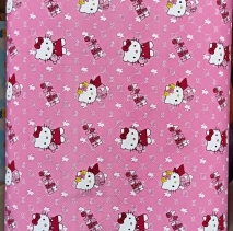 Decal tường hoa văn 0.9m 5297 ( kitty hồng)