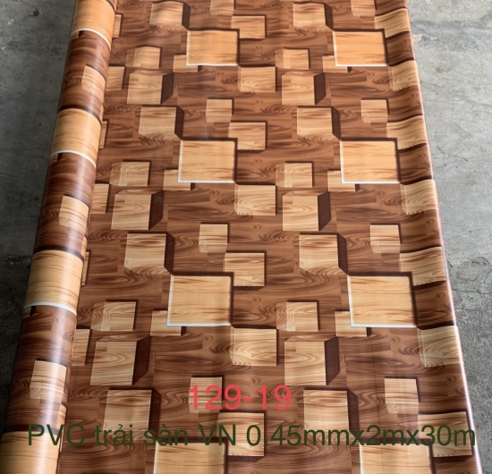 Tấm trải sàn VN vân gỗ 129-19