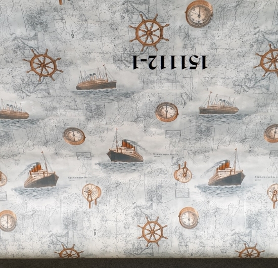 Decal tường 1.2m 151112 (thuyền xám) 