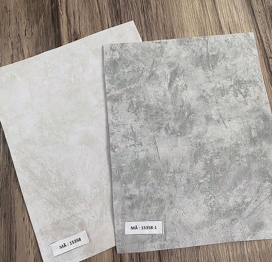 Decal tường khổ 1.2m  màu xi măng/bê tông 15358