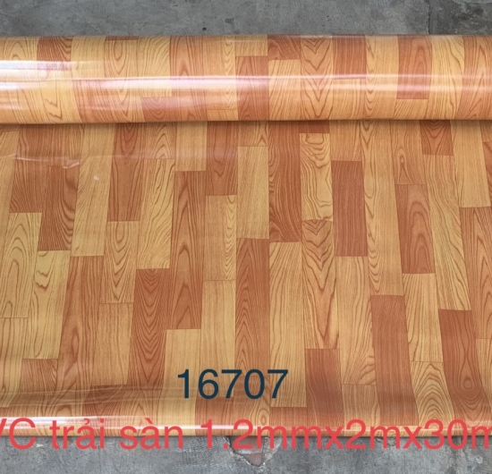 Trải sàn PVC dày xốp 16707