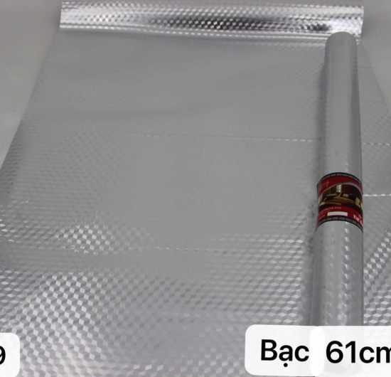 Decal dán bếp ( ánh kim loại bạc) 2029A