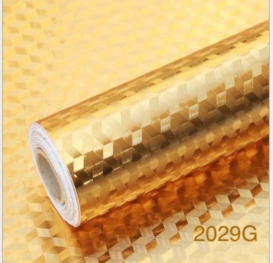 Decal dán bếp ( giả kim loại vàng) 2029G 