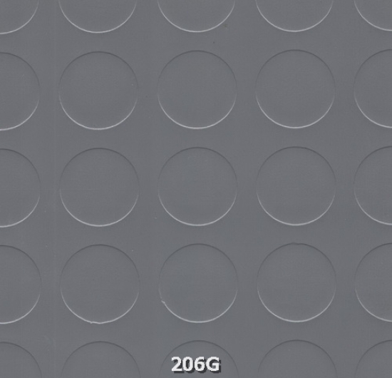 Trải sàn PVC nút xám bóng 206G