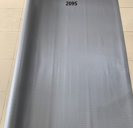 Trải sàn PVC nút xám sần lệch 209