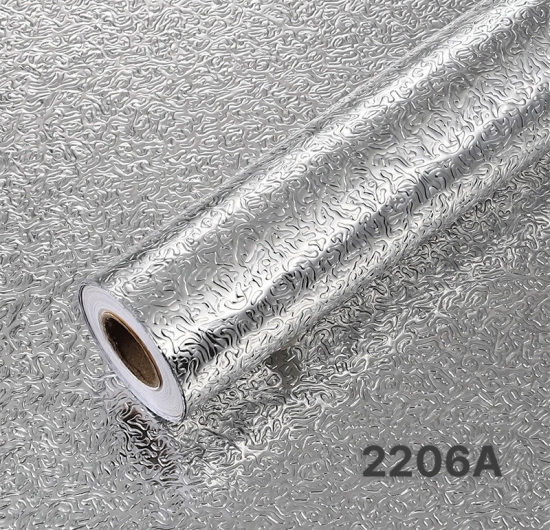 Decal dán bếp ( giả kim loại bạc) 2206A 