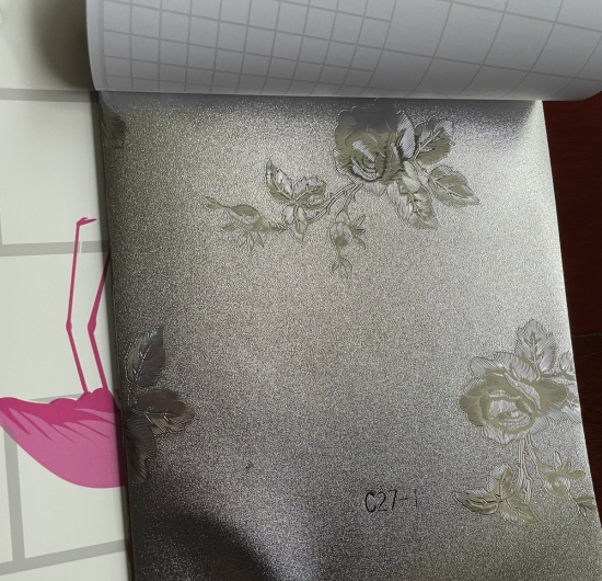 Decal dán bếp (ánh kim loại bạc) C27-1 