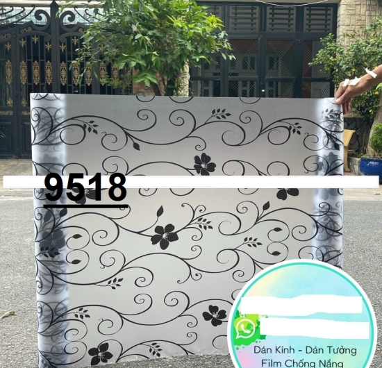 Decal kiếng hoa văn 9518/E810