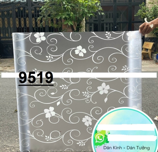 Decal kiếng hoa văn 9519/E811