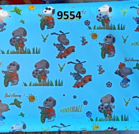 Decal kiếng hoa văn 9554/E848 ( chó xanh)