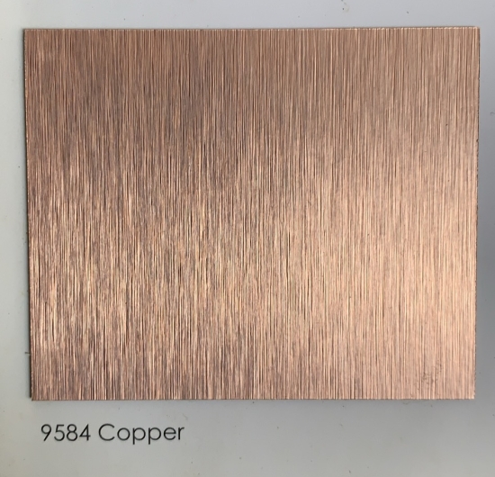 Tấm Formica Laminate ( HPL sheet) phủ nhôm màu đồng hồng 9584M