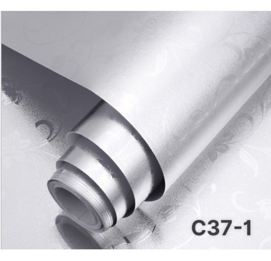 Decal dán bếp (ánh kim loại bạc) C37-1 