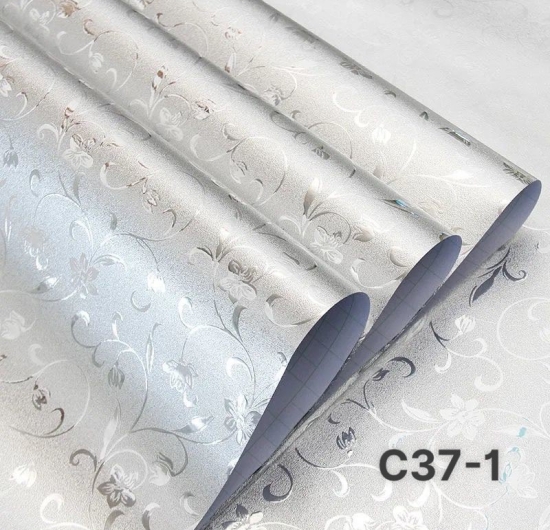 Decal dán bếp (ánh kim loại bạc) C37-1 