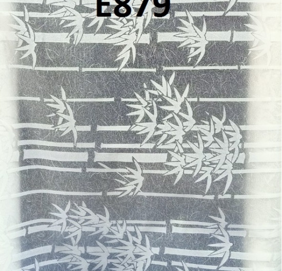 Decal kiếng hoa văn 9534/E879 ( trúc trắng)