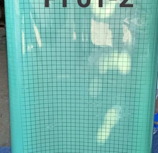 Decal kiếng ô PF01-2 ( caro xanh lá)